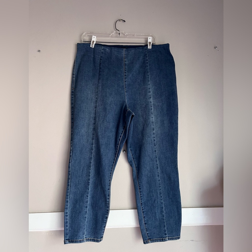 INC International Concepts Dark Blue Ankle Jeans Size 18